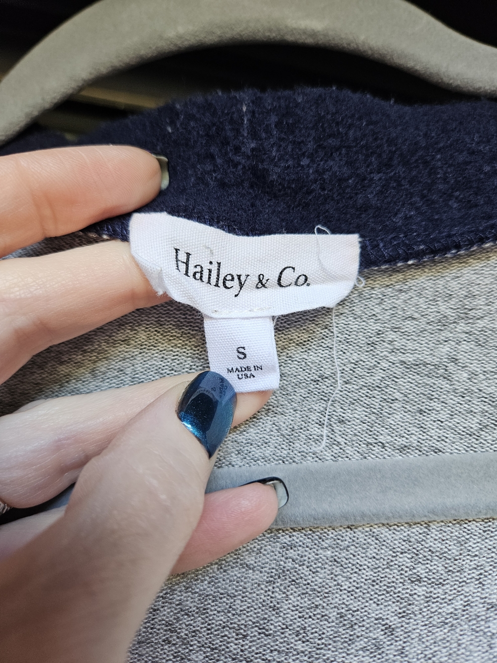 Colorblock Open-Front Long Cardigan - Multicolor - Picture 2 of 3